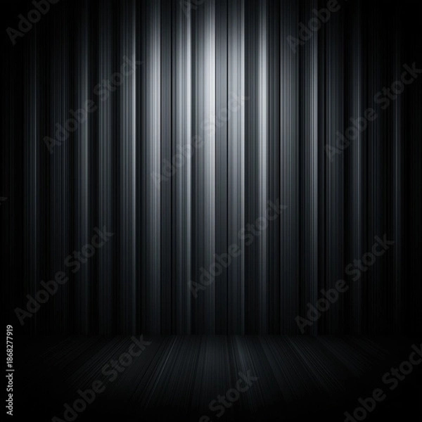 Obraz Dark vertical striped metallic background