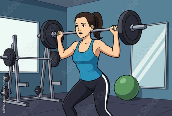Obraz Female Weight Training Workout