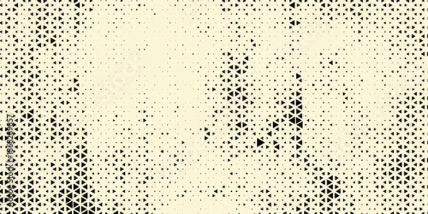 Fototapeta Halftone triangles pattern. Abstract geometric gradient background. Vector illustration, EPS 10. Vector illustration. Eps10