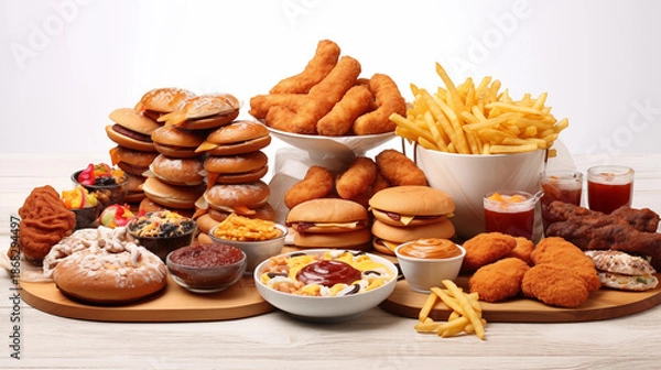 Obraz Burger and Fried Snacks
