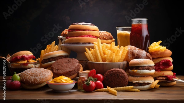 Obraz Burger Donut Combo
