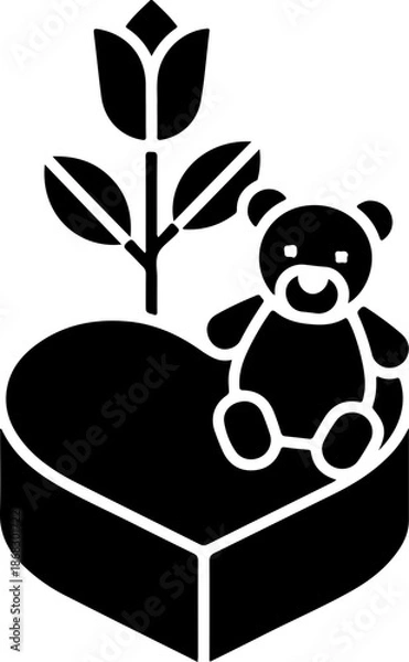 Obraz Romantic Heart Gift Icon