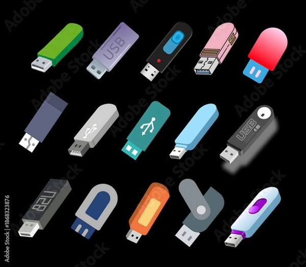 Obraz various pendrives