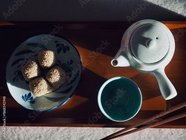 Obraz 아시아 음식 깨찰떡, 간식