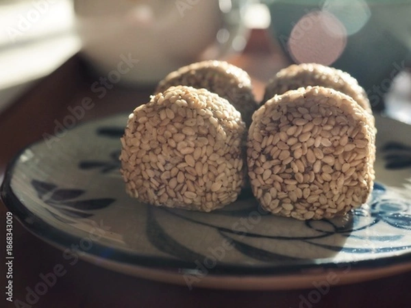 Obraz 아시아 음식 깨찰떡, 간식