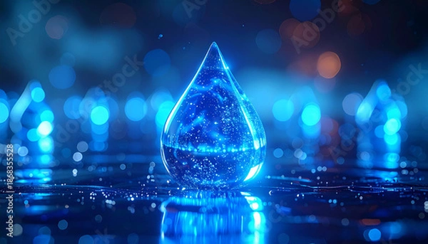 Obraz water drops on the window