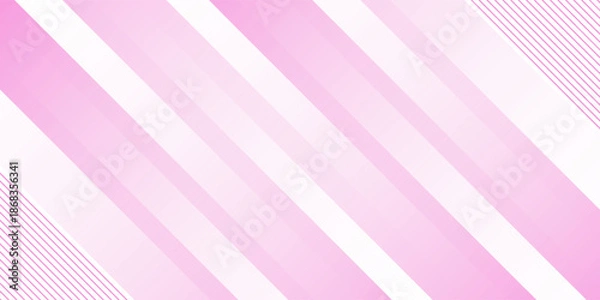 Obraz Abstract pink white background geometry shine and layer element vector for presentation design. modern design