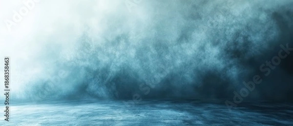 Obraz blur abstract soft blue studio and wall background