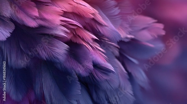 Fototapeta Colorful feather texture