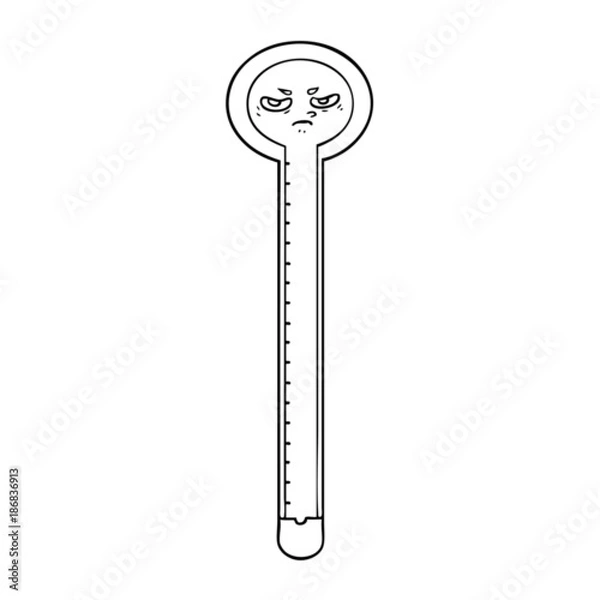 Fototapeta cartoon thermometer