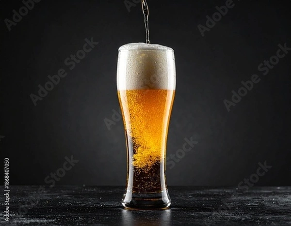 Obraz Minimal beer pouring