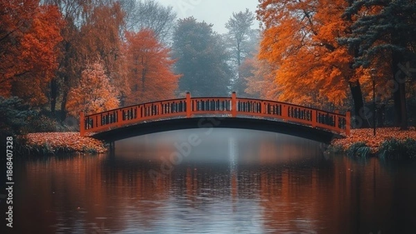 Fototapeta bridge over river