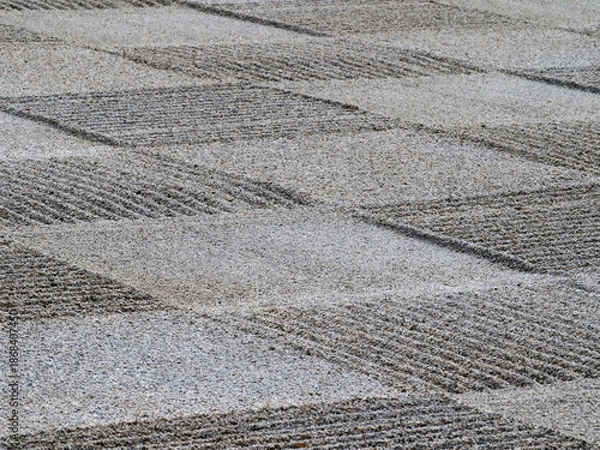 Obraz  静寂と秩序が響き合う砂の構成美