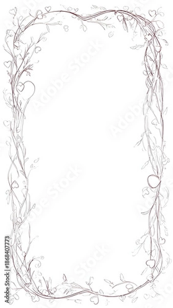 Obraz Elegant Floral Frame Border