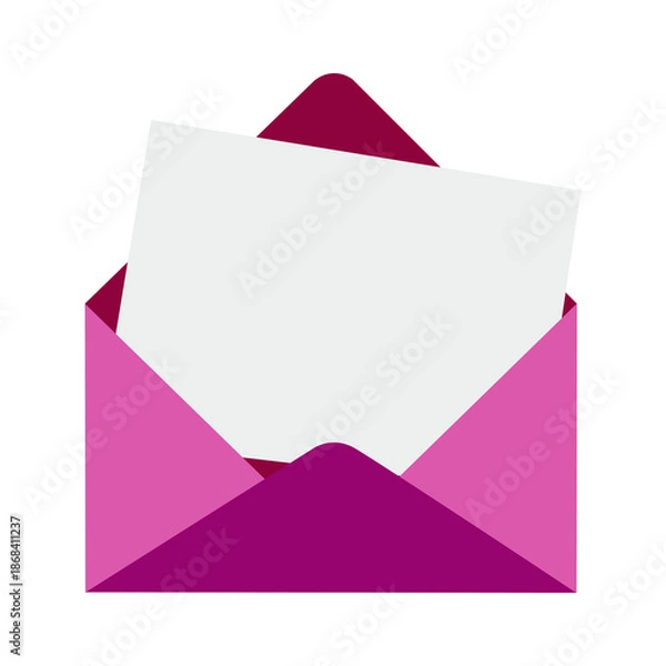 Obraz open envelope with blank card