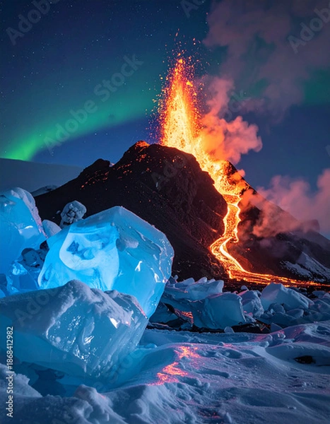 Obraz The Frostfire Volcano