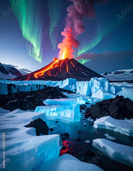 Obraz The Frostfire Volcano