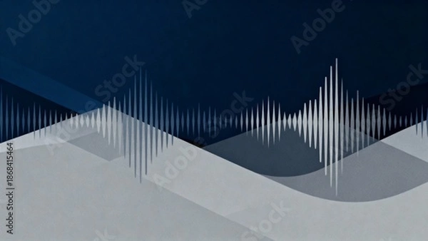 Obraz Corporate Audio Waveform Technology Background
