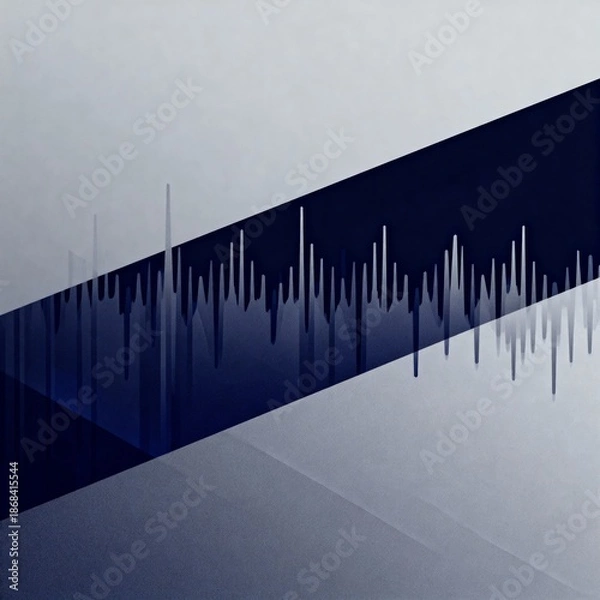 Obraz Corporate Audio Waveform Technology Background