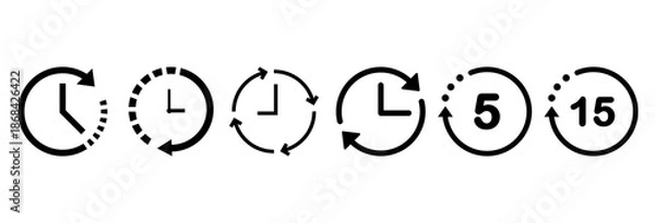 Obraz Timmer icons set