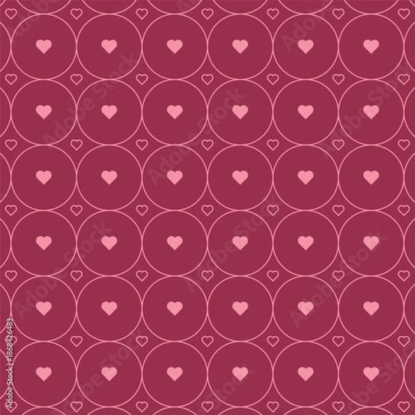 Obraz Heart pattern wallpaper. Heart symbol vector.