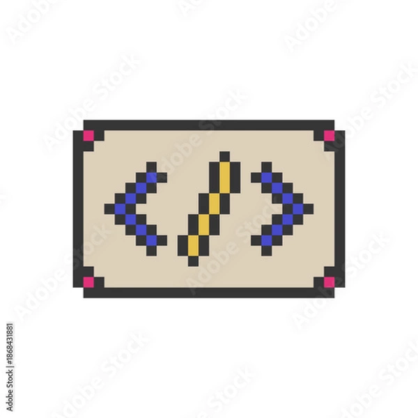 Obraz coding symbol sign pixel art
