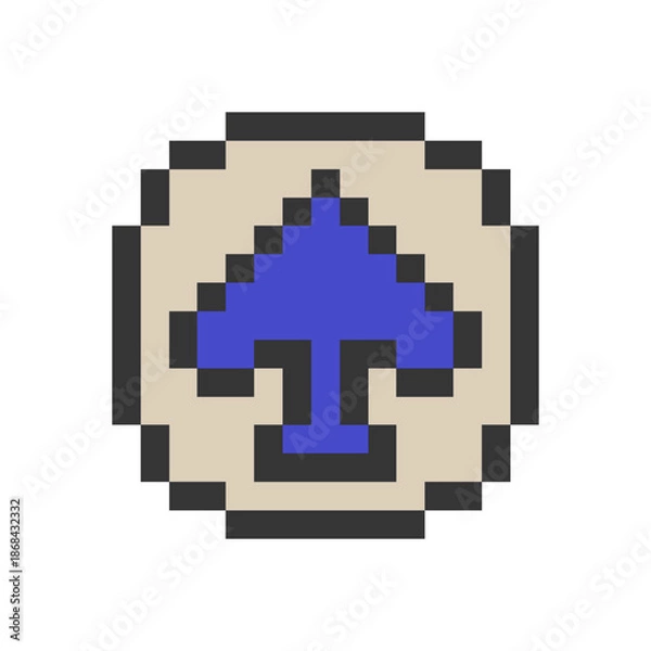 Obraz spade icon pixel art icon