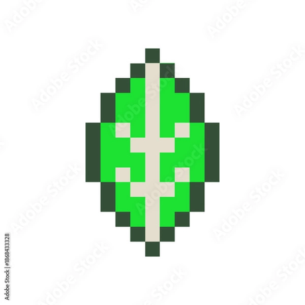 Obraz leaf pixel art for your needs