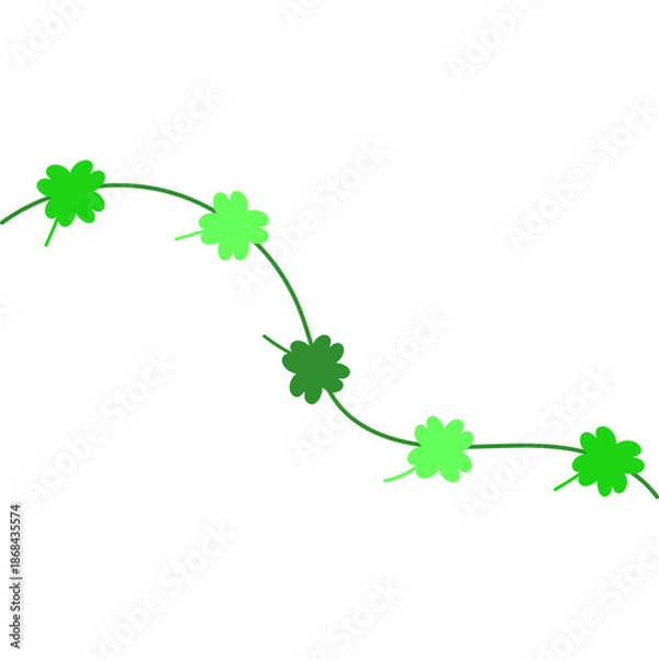 Obraz Flat St Patricks Day Decoration