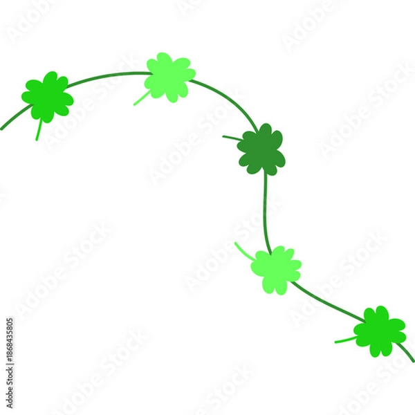 Obraz Flat St Patricks Day Decoration