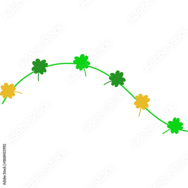 Obraz Flat St Patricks Day Decoration