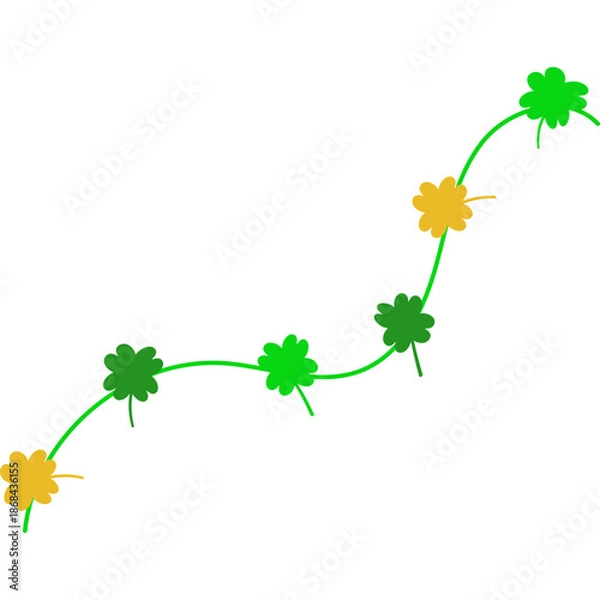 Obraz Flat St Patricks Day Decoration