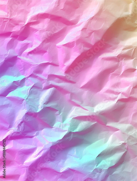 Obraz シワしわのピンクのホログラムシート