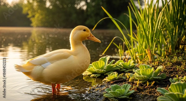 Obraz duck on the lake