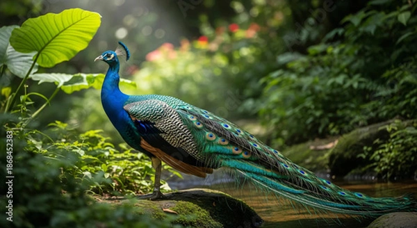 Obraz peacock in the garden