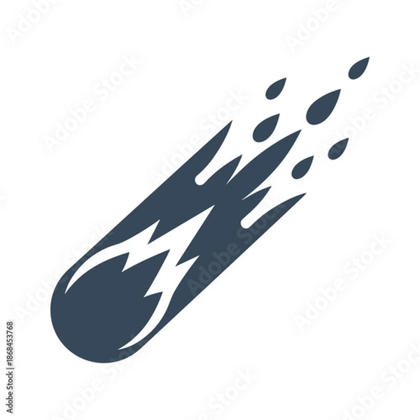 Obraz Meteorite entry illustration Vector
