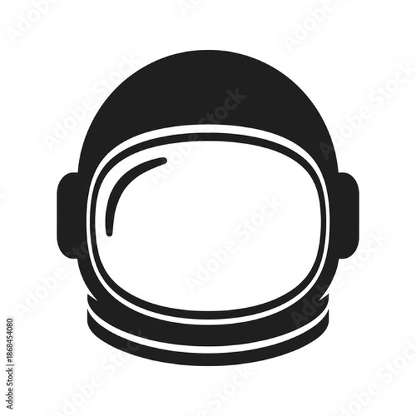 Obraz Astronaut helmet silhouette Vector