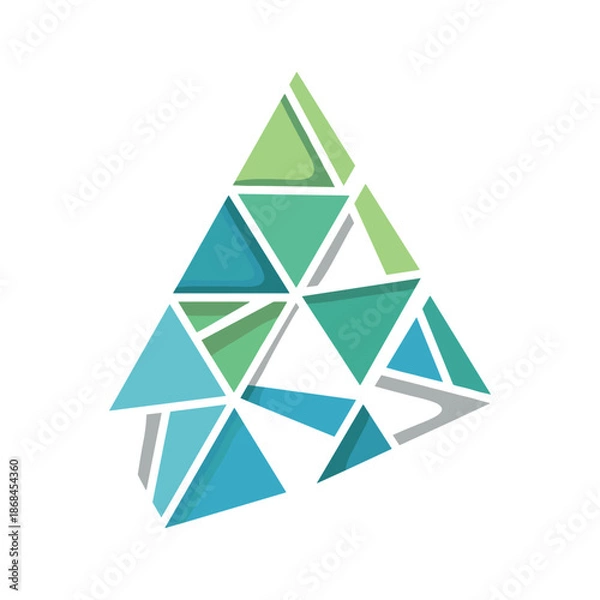 Obraz Geometric triangle pattern Vector