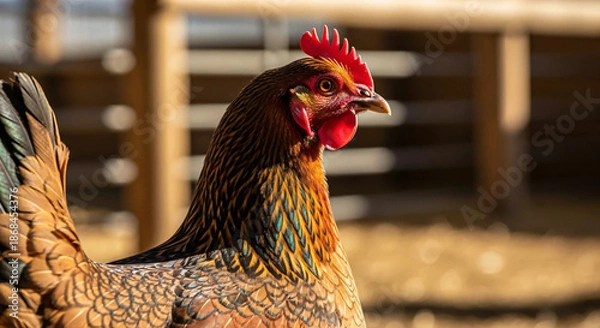 Obraz rooster in the farm