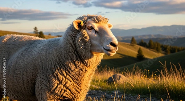 Obraz sheep in the field