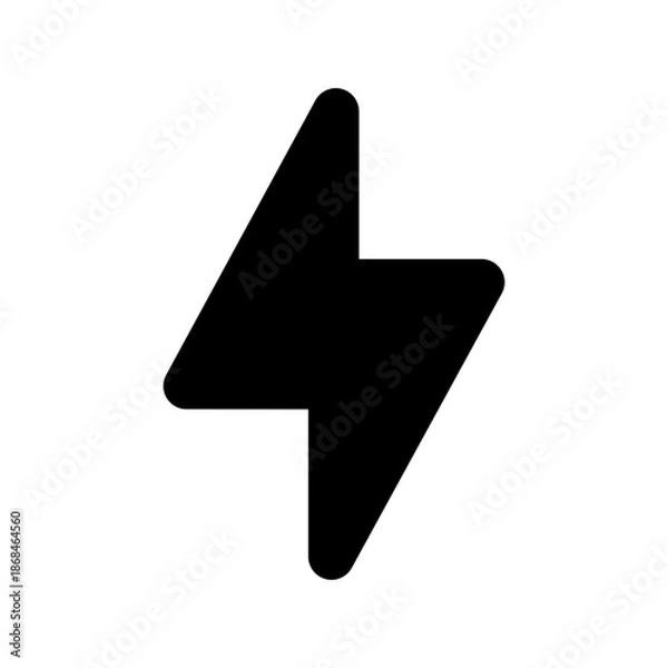 Obraz Thunder bolt icon vector UI