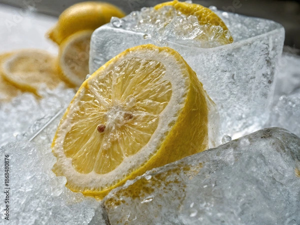 Obraz lemon in ice