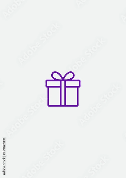 Obraz Gift box icon