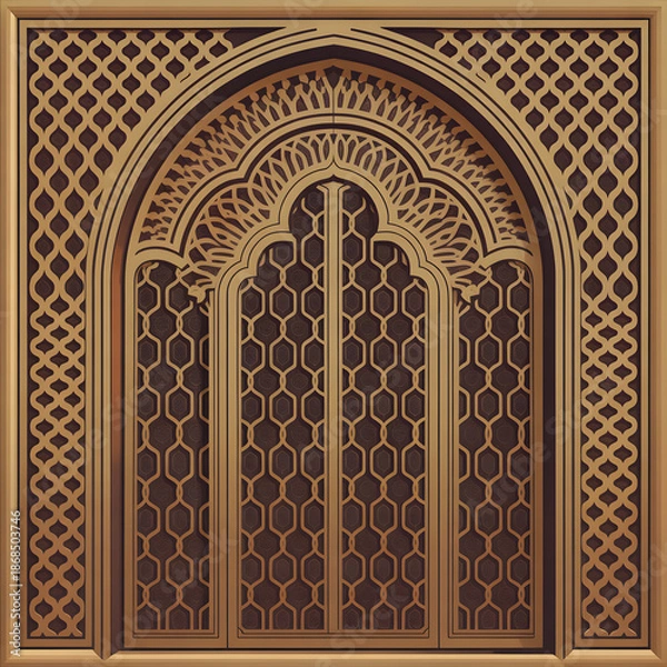 Obraz window in the alhambra