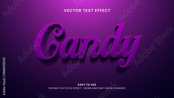 Obraz candy editable text effect