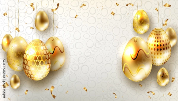 Obraz golden egg with a key