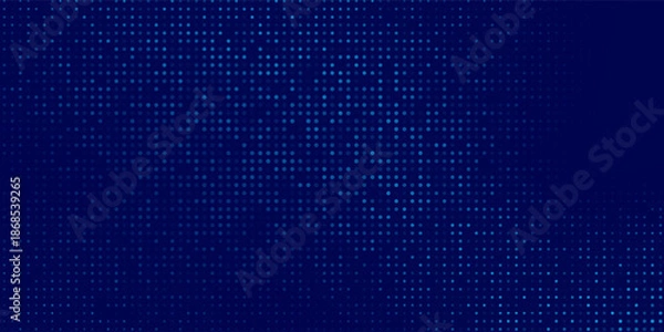 Fototapeta Blue Binary Data Software Programming Code Background. dot application, blockchain, good