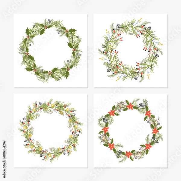 Obraz Cute hipster wreaths