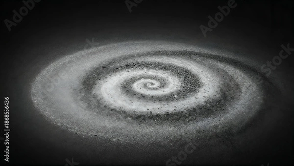 Obraz Abstract Black and White Radial Pattern