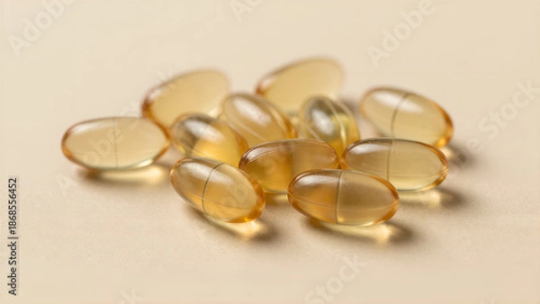 Obraz Amber Capsules on Beige Surface